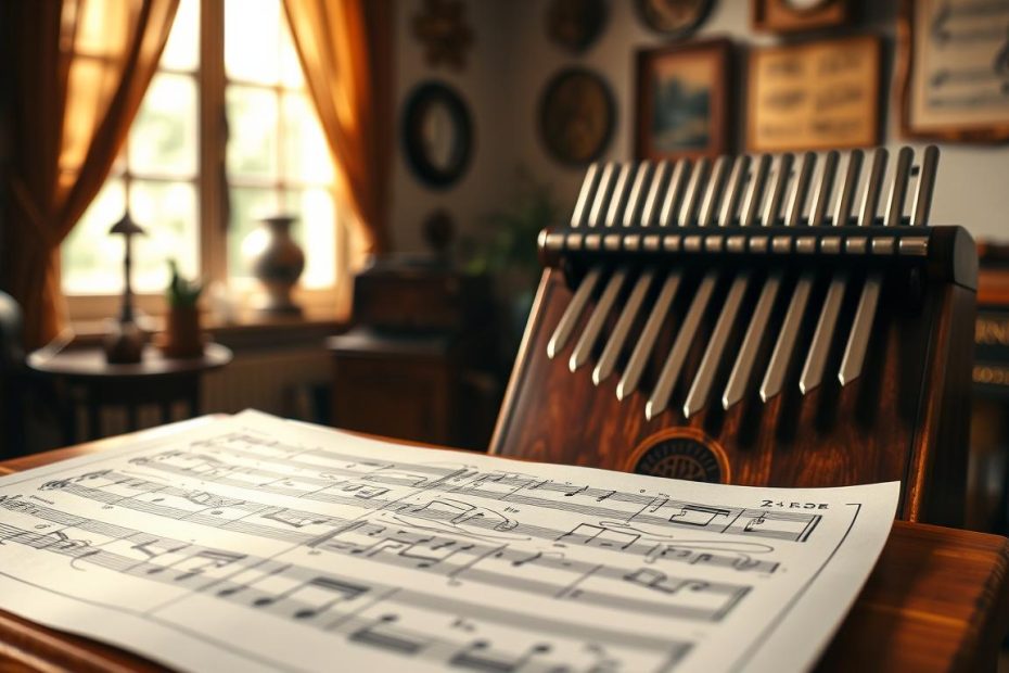 Kalimba de luna Dalida : partition kalimba détaillée